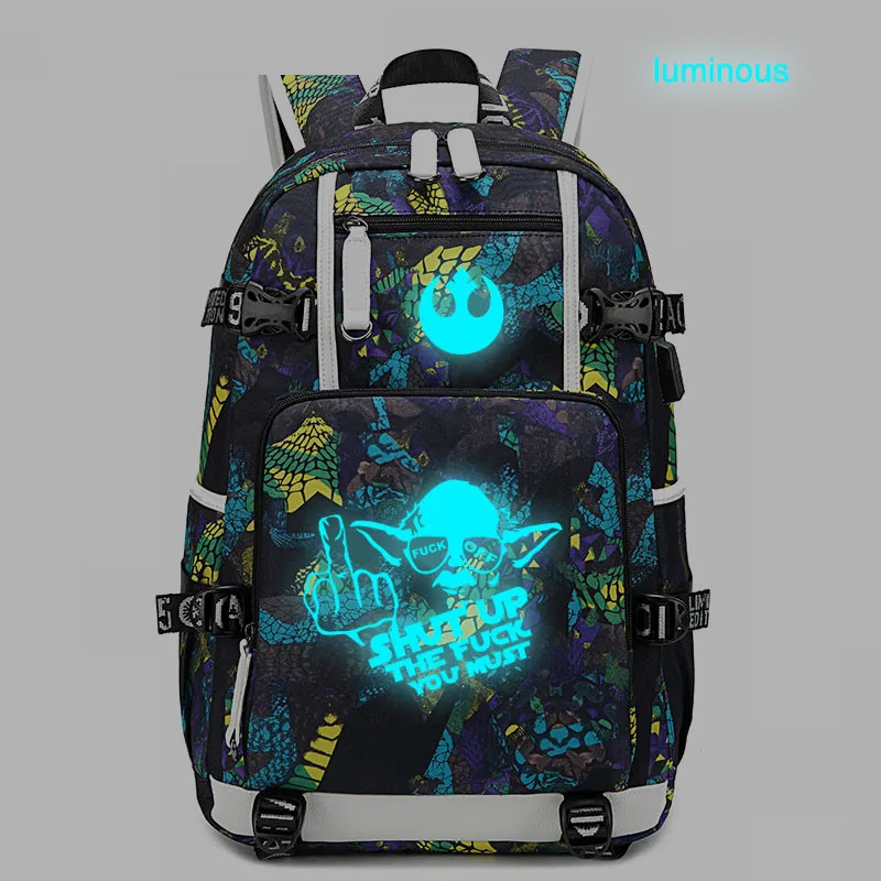 Style 29 Звездный рюкзак войны USB порт рюкзак сумка Змеиный узор школьники подростки школьная сумка дорожная сумка для ноутбука - Цвет: Style 29