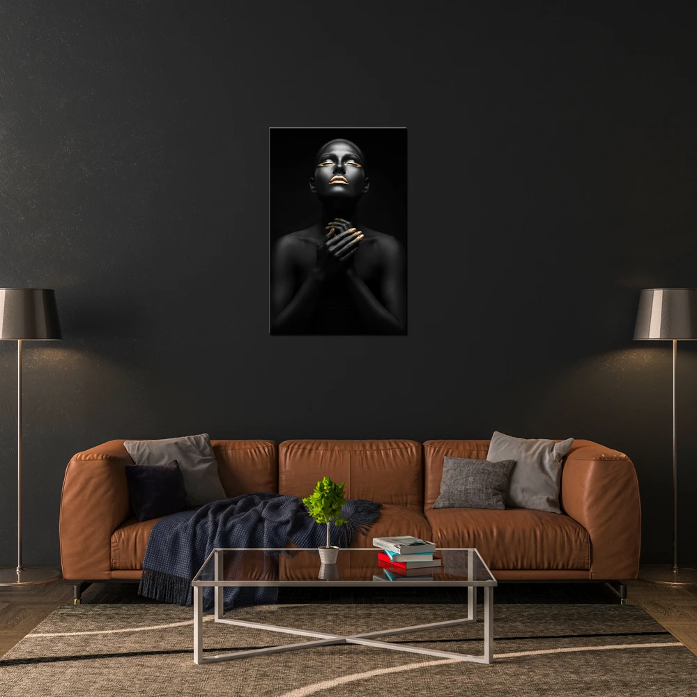 Африканская Женская художественная живопись настенное искусство холст принты