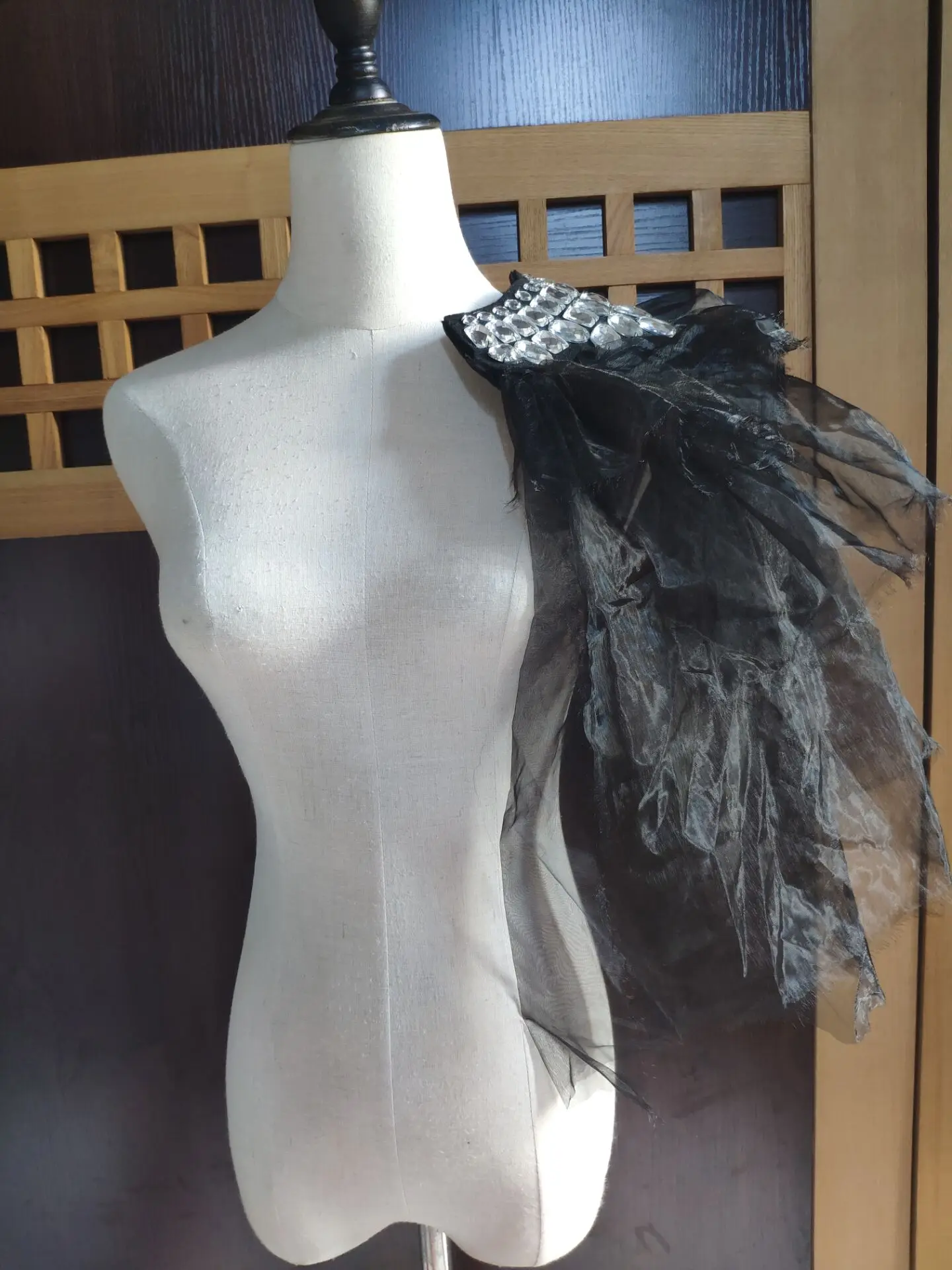 Сетка ручной работы со стразами для певцов в ночном клубе epaulette/epaulet shoulder/host представление костюм мужской блейзер аксессуары оптом