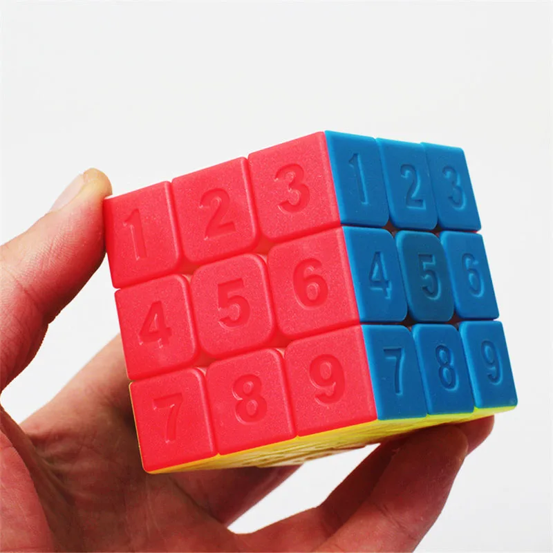 number ZCube 3x3x3 Количество стрелы резкая скорость головоломка куб твист тест мозга Развивающие игрушки для детей - Цвет: number