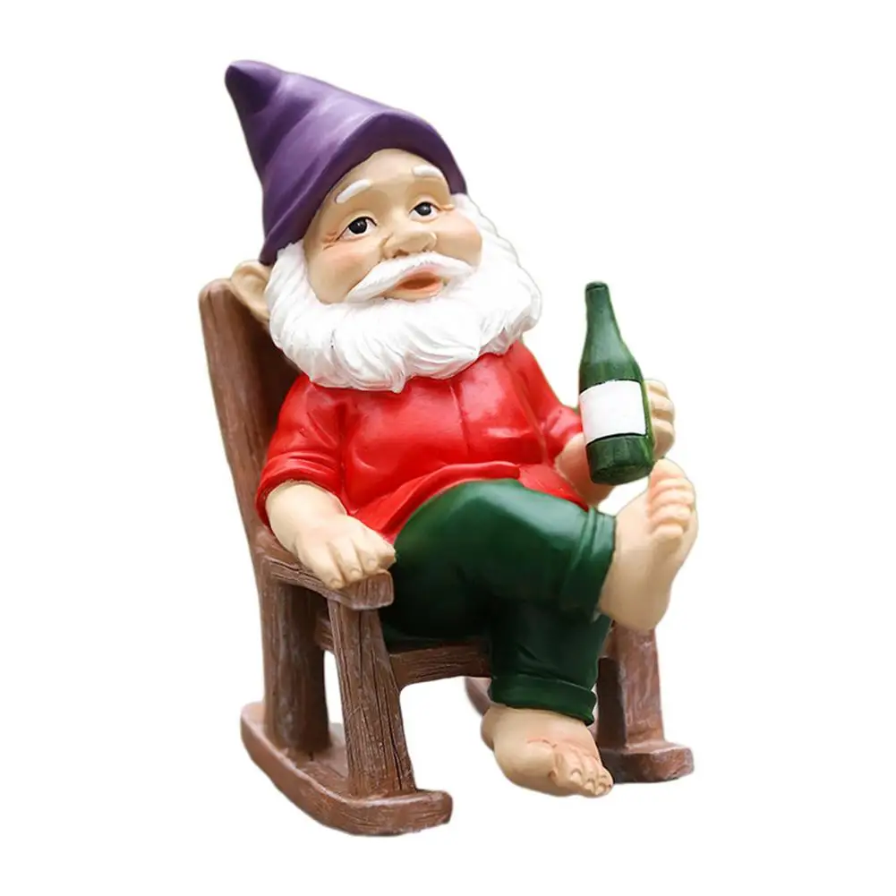Funny Figurines Christmas Garden Dwarf Cartoon Resin Craft Home Decoration For Fairy Tale Miniature | Дом и сад