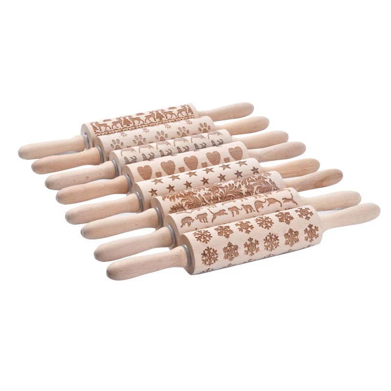 

Ceramic art wood texture mud rolling tools 8 printing texture mud rolling clay tablets clay tools