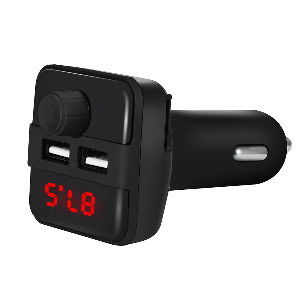 Car Charger Bluetooth FM Transmitter Wireless Radio Adapter USB Mp3 Player 2.1A output with led light Power | Мобильные телефоны и