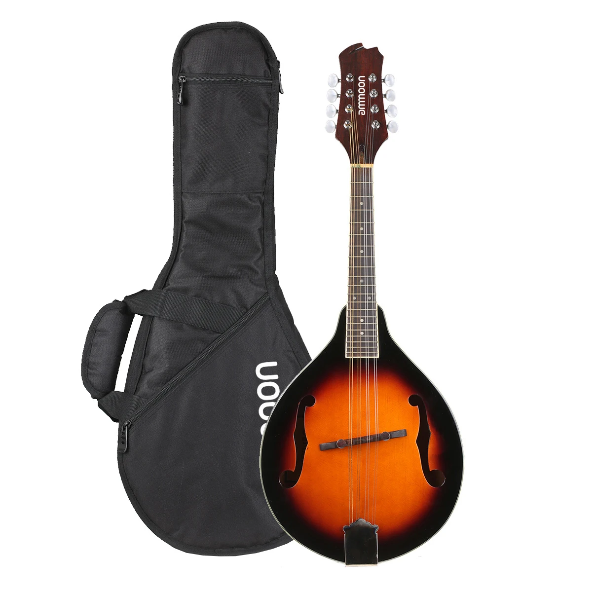 

ammoon Mandolins A-Style 8-String Musical Instrument Folk Instrument Mandolin Solid Wood Spruce Mandolin with Gig Bag