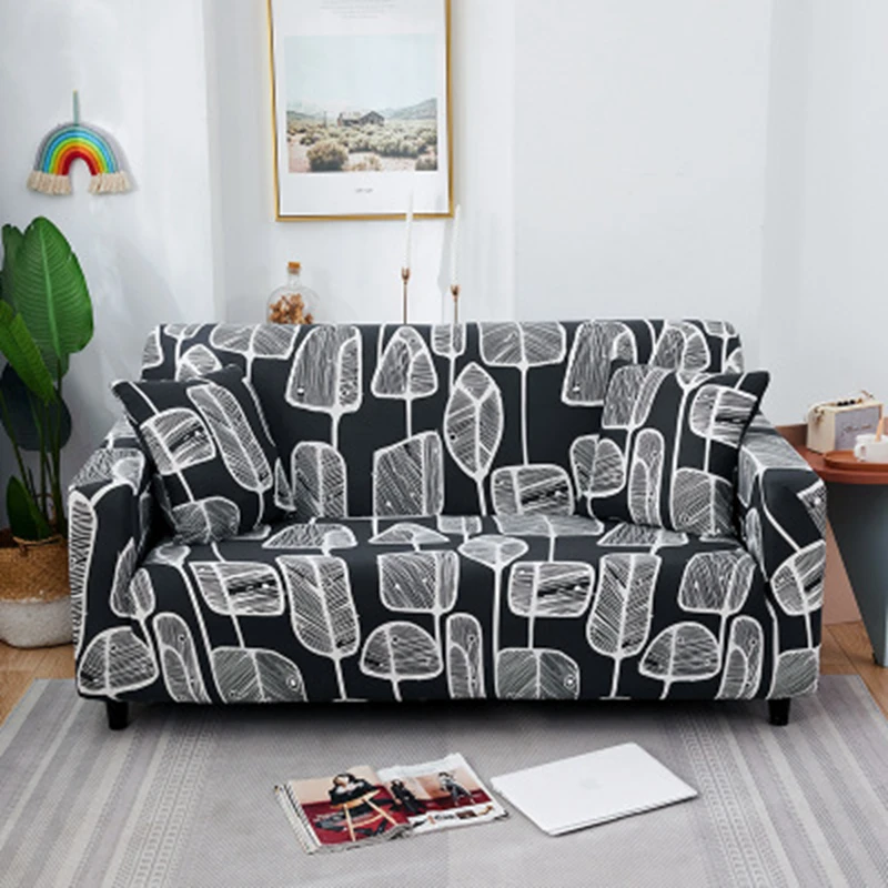 

Zerolife 1/2/3/4 Seater Geometry Sofa Covers For Living Room Elastic Corner Universal Slipcovers All Inclusive Couch Cover