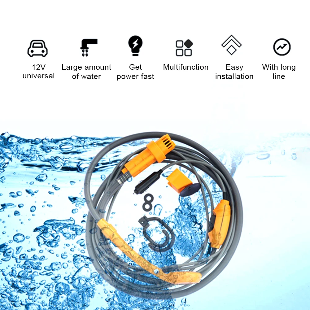 

Draadloze Draagbare Outdoor Usb Oplaadbare Douchekop Water Pomp Nozzle Sport Reizen Caravan Van Auto Wasmachine Camping Douche