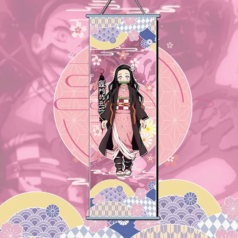 2021 истребитель демонов: Kimetsu No Yaiba Tanjirou Nezuko Аниме Манга настенный плакат свиток