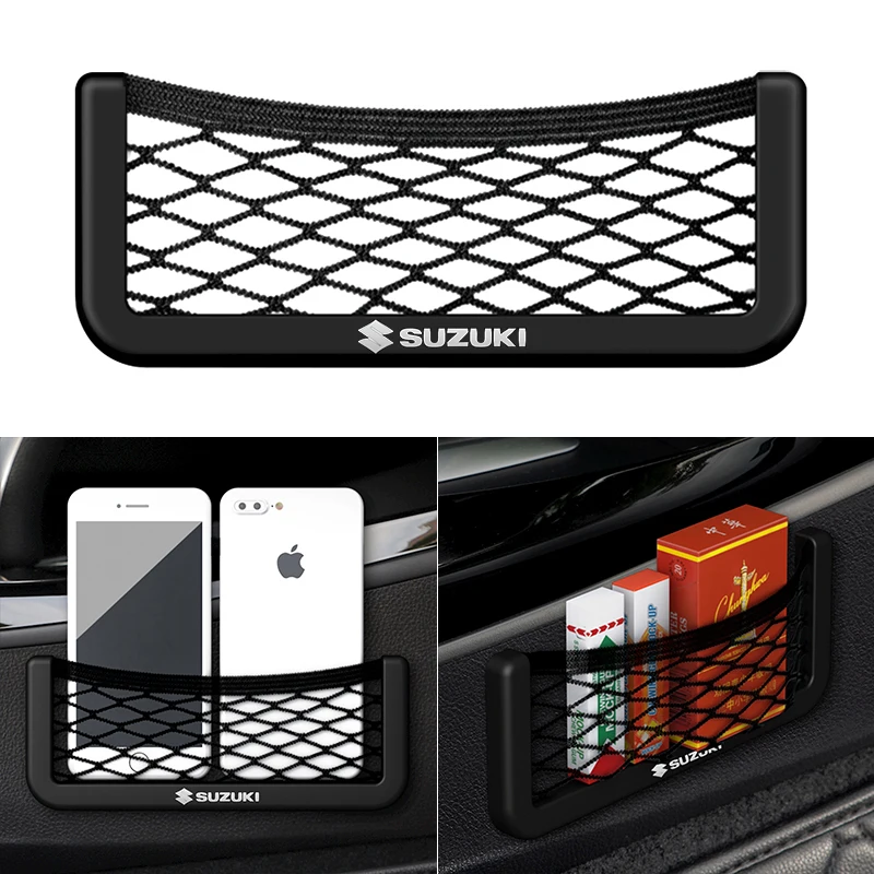 Автомобильная Сетчатая Сумка держатель для телефона Органайзер с карманами