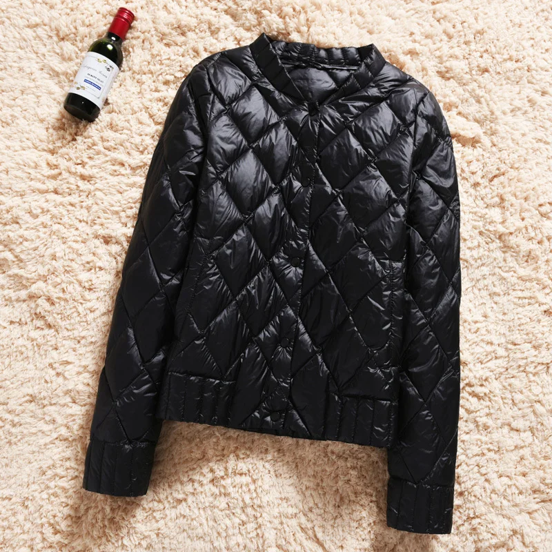 Weekend Hi Pi Frivolous Down Jackets Woman Short Fund Suit-dress Self-cultivation Bai Yarong Thin Section Loose Coat Tide | Женская