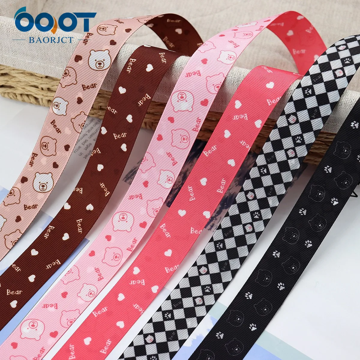 

Double Sided Cartoon Animals Bow-knot Ribbons,25MM 10Yards 22109-3 Bow Cap,Clothing,Party DIY Decorations