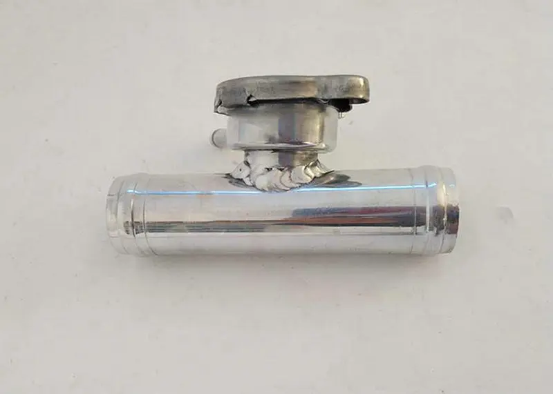 38 мм полированный алюминий Линейный наполнитель для шланга радиатора Шейная