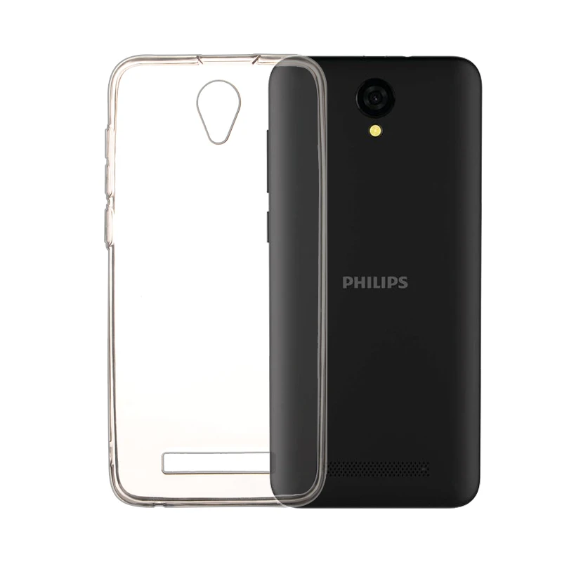 TPU Fitted Case For Philips S260 Soft Silicone Back Cover Phone Protective funda |