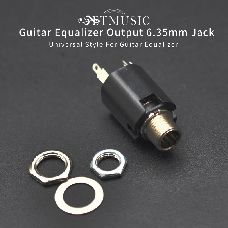

Guitar Equalizer Output 6.35mm Jack For Any Guitar EQ Pickup Output Black