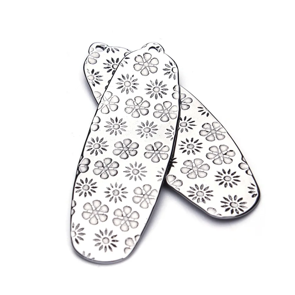 

10pcs/lot 15x46mm Stainless Steel Metal Connector Silver Metal Tag Engraving Stamping Diy Jewelry Making Findings