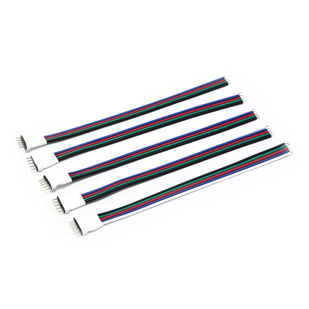 5 шт./лот Цвета для SMD RGBW/RGBWW светодиодные полосы RGB расширение ленты с контактным