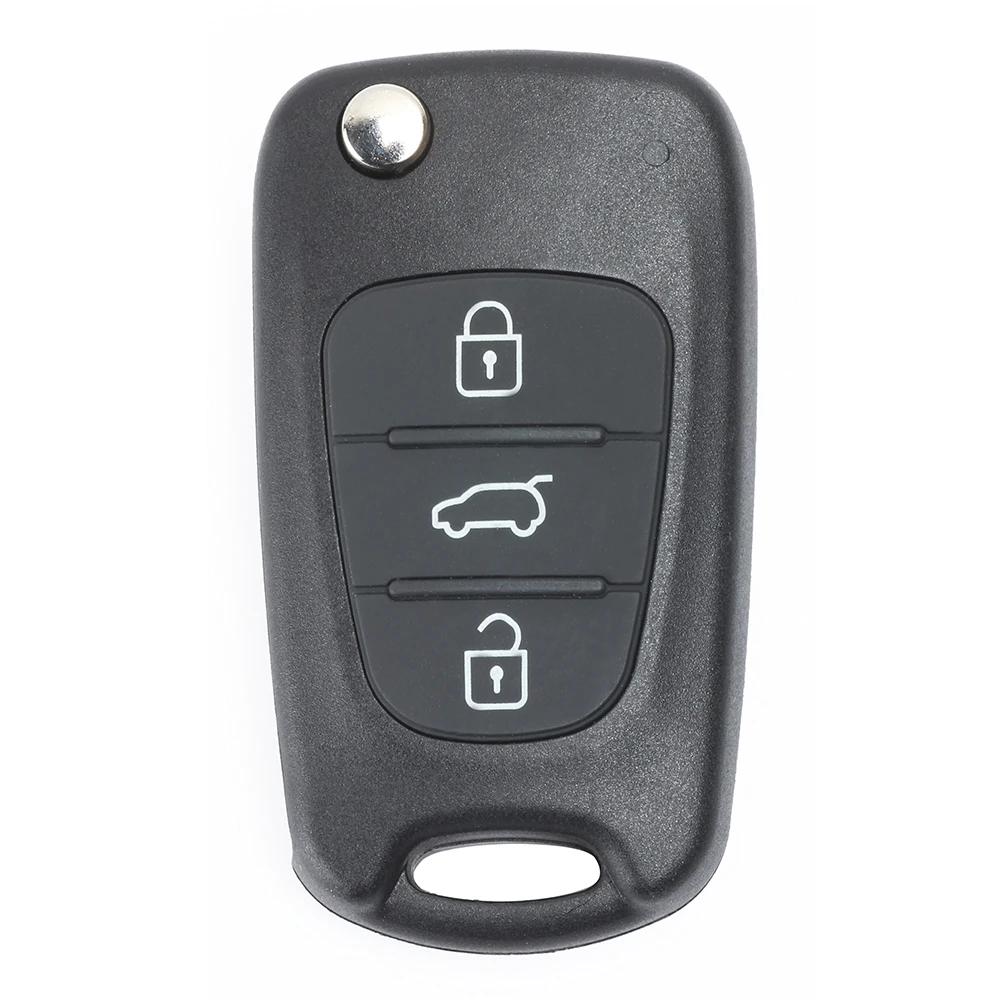 Keyecu CE0682 Model OKA-185T 3 Buttons 433MHz ID46 Chip Flip Remote Car Key Fob for Kia Rio Ceed CeedPro Picanto Sportage