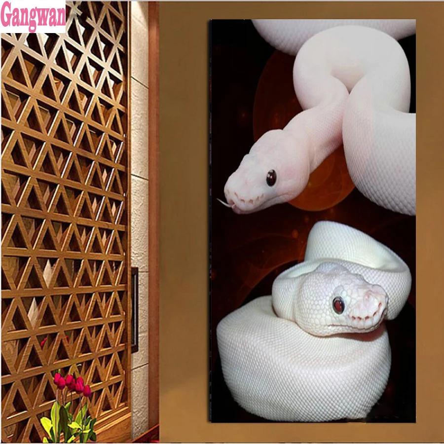 

5d Diamond Embroidery Snake Horror large Animal pattern Diamond Painting 5D DIY Cross Stitch Square Round Rhinestone hobby Decor