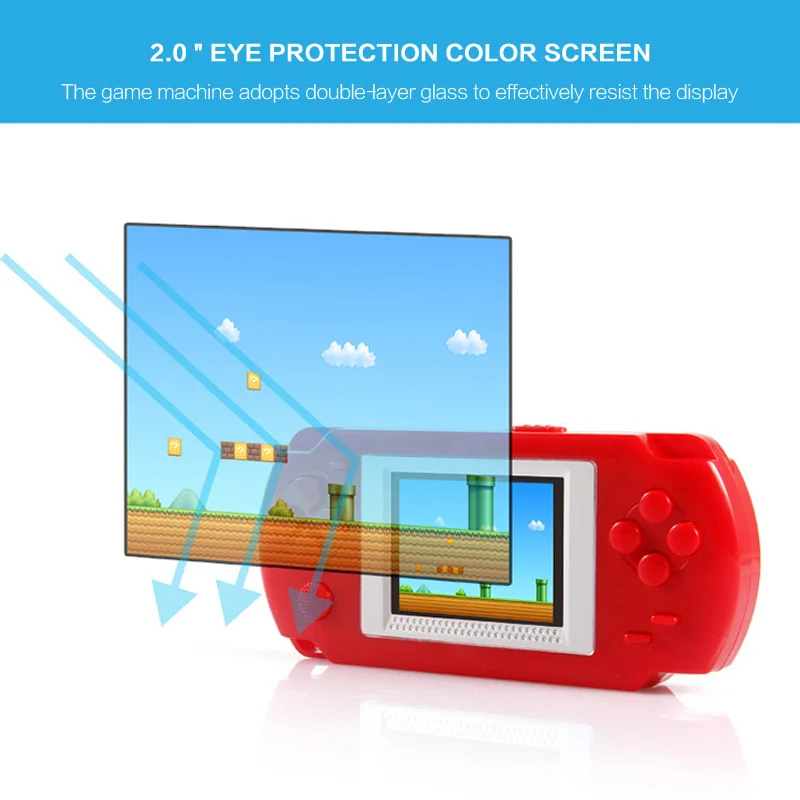Портативная игровая приставка 268 в 1 ультратонкая портативная с цветным экраном 2
