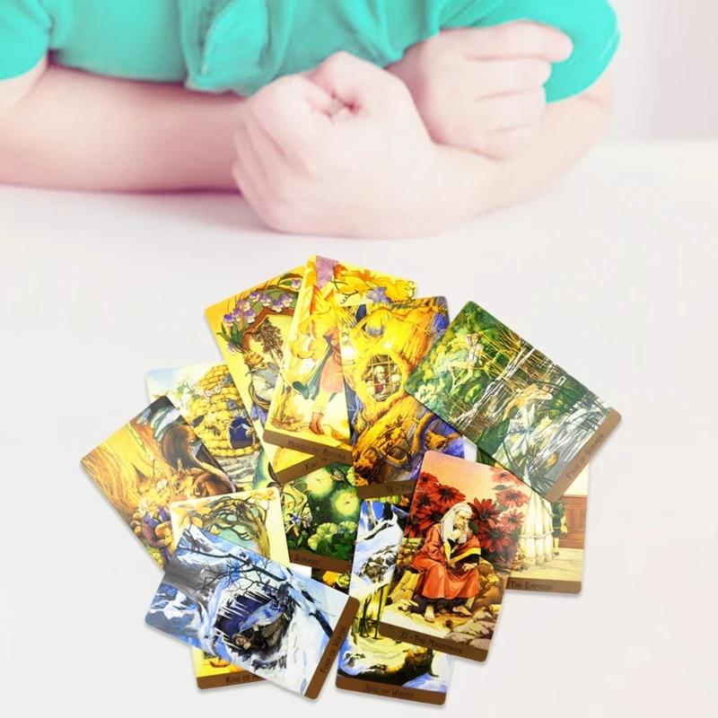 

Victorian Fairy Tarots 78-Card Deck English Oracle Cards Divination Board Game