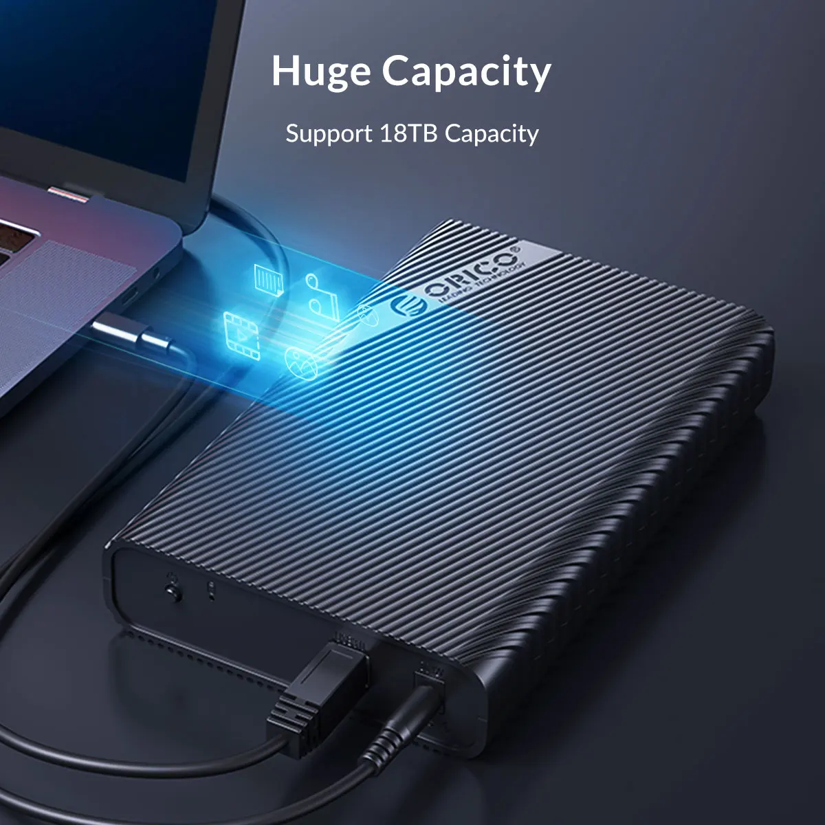 Корпус жесткого диска ORICO 3 5 дюйма для 2 5/3 5/SSD до 18 ТБ SATA к USB футляр внешнего с