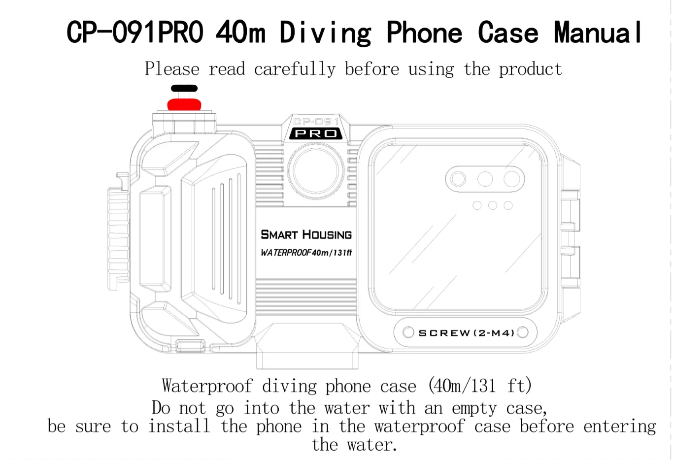 BT Diving Phone Case English manual