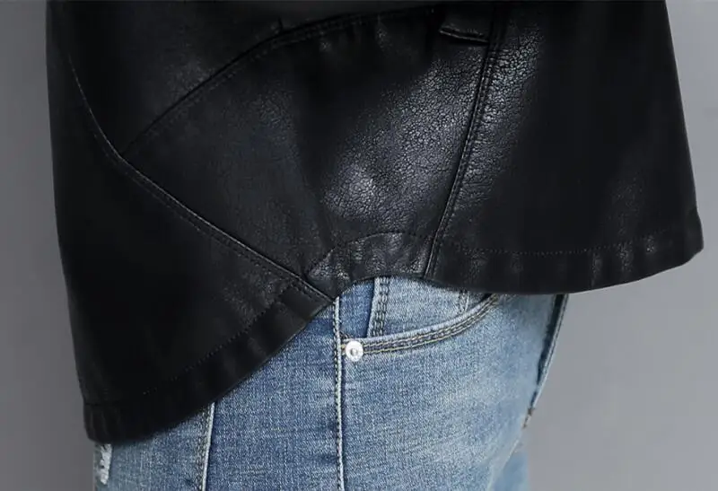 Новинка, женская кожаная куртка большого размера 3XL 4XL, осень, мотоциклетная кожаная куртка, женское кожаное пальто, женские куртки, верхняя одежда