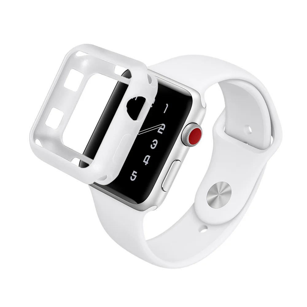 2020 Новая мода для i-Watch Apple Watch 4 3 2 1 Защитные пленки TPU силиконовый чехол защитный