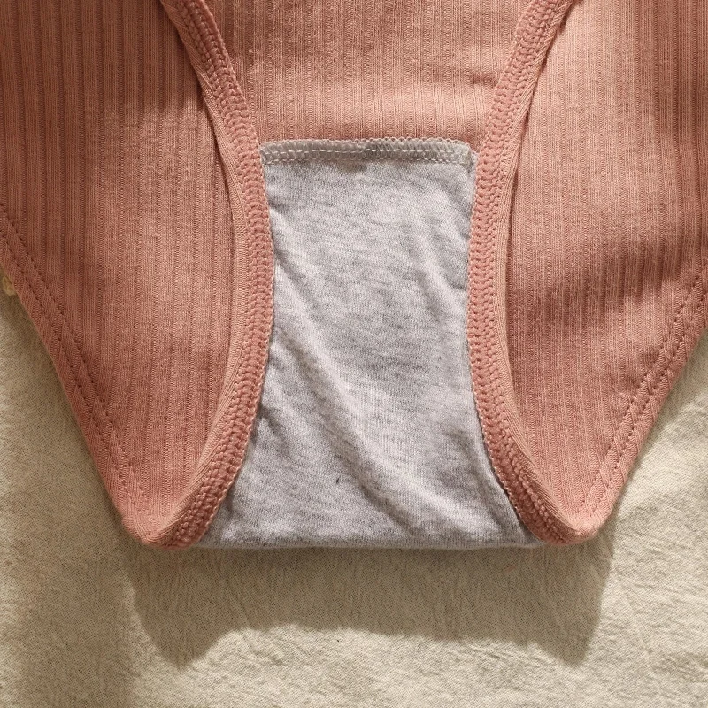 

Cotton Women's Panties Soft Striped Women Underpants Solid Girls Briefs Sexy Female Lingerie Comfort Intimate Underwear