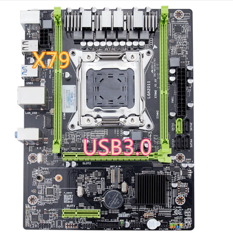 Материнская плата X79 M3 LGA2011 ATX USB3.0 SATA3 PCI E NVME M.2 SSD поддерживает память REG ECC и