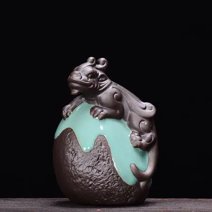 Чайный набор в виде улиток из фиолетовой глины чайный для украшения домашних