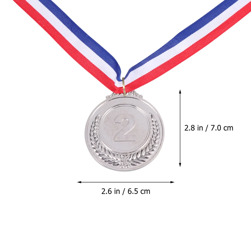 

4 Pcs Creative Award Medals Wheat Ears Number Pattern Universal Metal Medals with Lanyard for Sports Worker Competition (Gold)