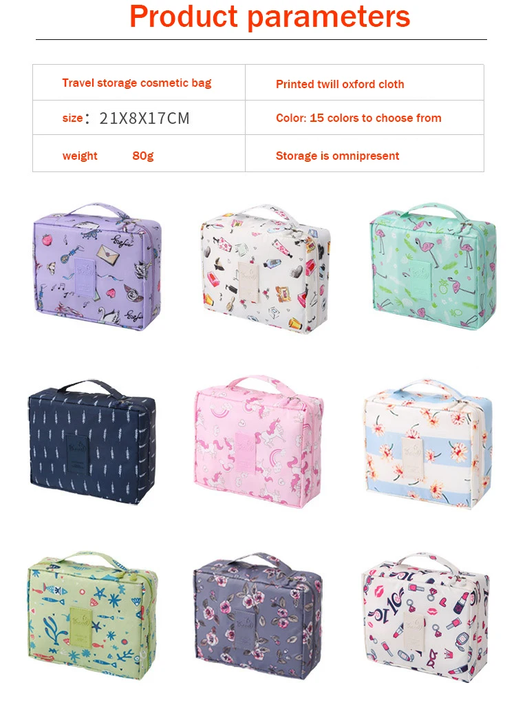 Portable Multifunction travel Cosmetic Bag Women Makeup Bags Toiletries Organizer Waterproof Female Storage Make up Cases