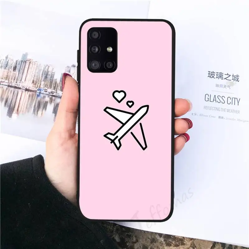 

World Map Travel design Phone Case for samsung galaxy s21 s20 fe s10 a51 a52 a71 a50 a12 a72 a21s a70 note 20 10 ultra plus