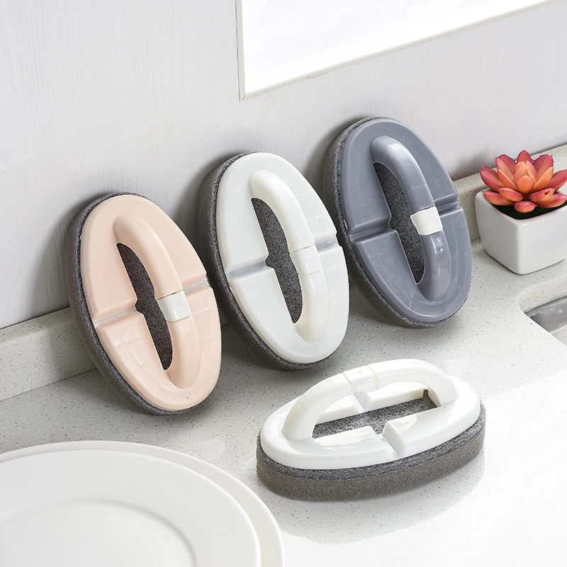 Практичная ручка дизайн губчатая щетка домашняя ванная комната кухонная Чистка