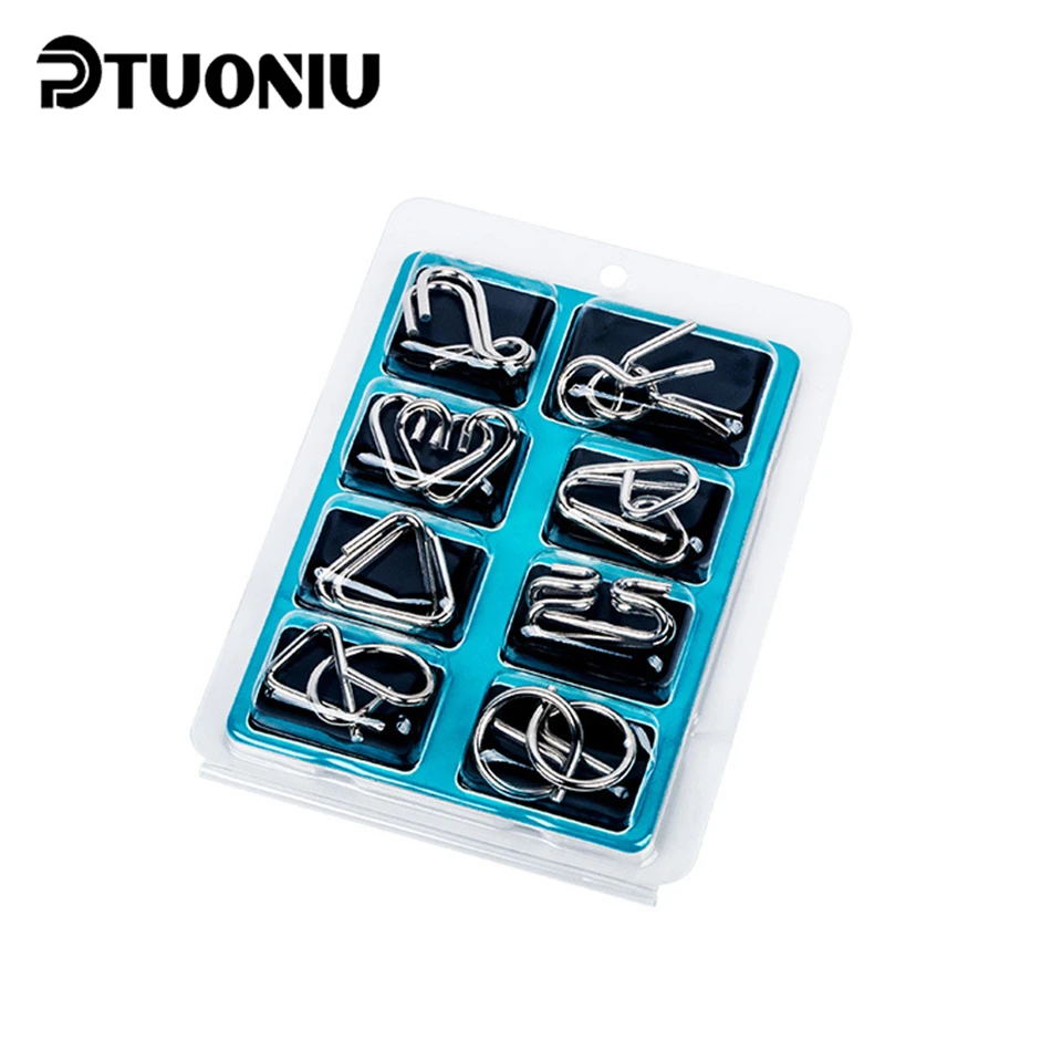 Головоломка девять звеньев Обучающие Развивающие игрушки 8 шт./компл. включая