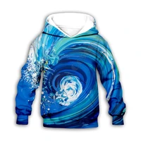 waves 3d printed hoodies family suit tshirt zipper pullover kids suit sweatshirt tracksuitpants 08