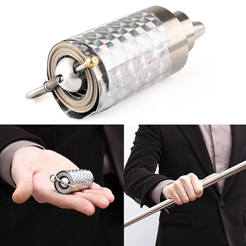

110cm Portable Telescopic Rod Martial Arts Metal Magic Pocket Outdoor Car Steel Wand Elastic Anti-wolf Stick