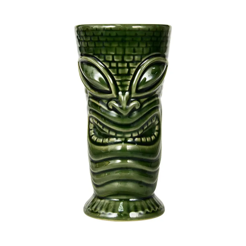 Hawaii Ceramic Tiki Mug Creative Porcelain Beer Wine Cup Easter Islander Bar Tools | Дом и сад