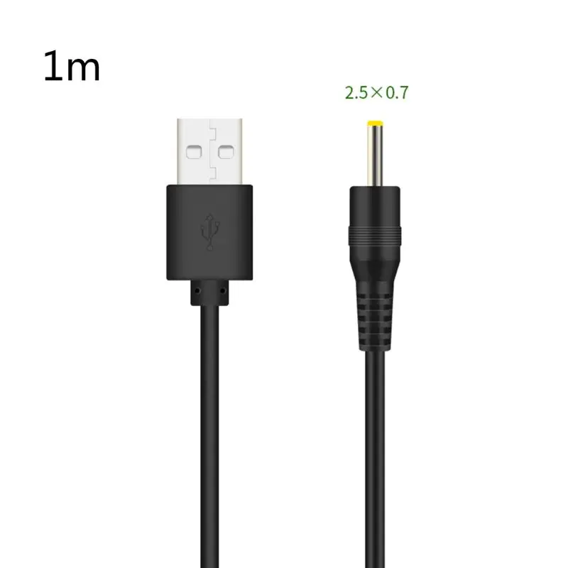 Кабель USB/DC для зарядки разъемы DC: 5 5 x 2 1 3 5 x 1 35 4 0 x 1 7 2 5 x 0 7 мм |