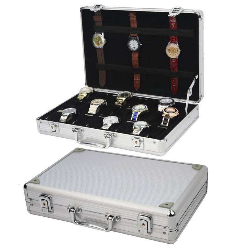 

24 Grids Alumium Alloy Watch Case Box Casing for Hours Sheath for Hours Box for hours Watch