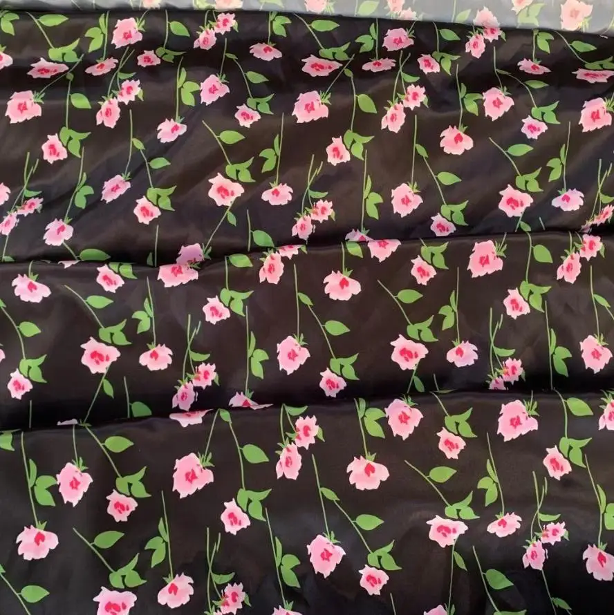 Весенне-летняя Фирменная искусственная шелковая ткань с цифровой печатью