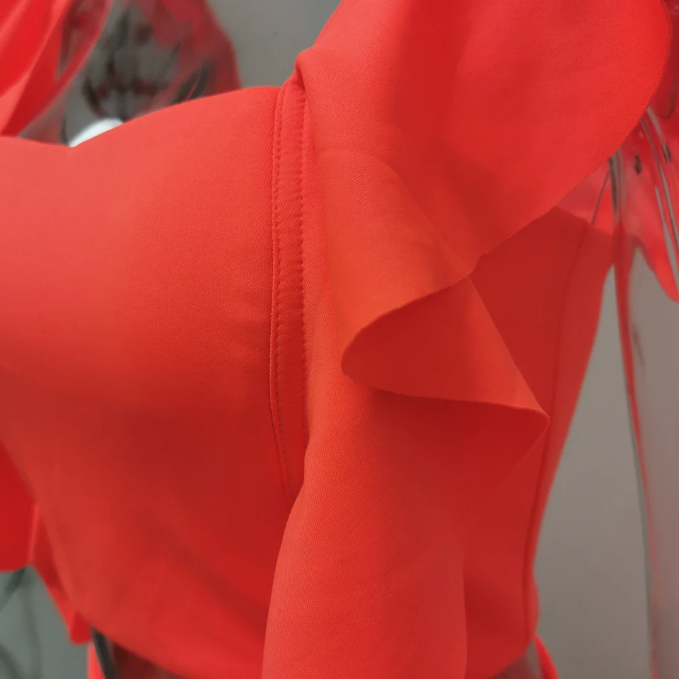 JillPeri летний неоновый зеленый расклешенный короткий топ и юбка без рукавов