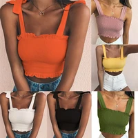 strap vest sleeveless t shirt top daily temperament wild summer wear bottoming vest 2021 new chic style womens clothing
