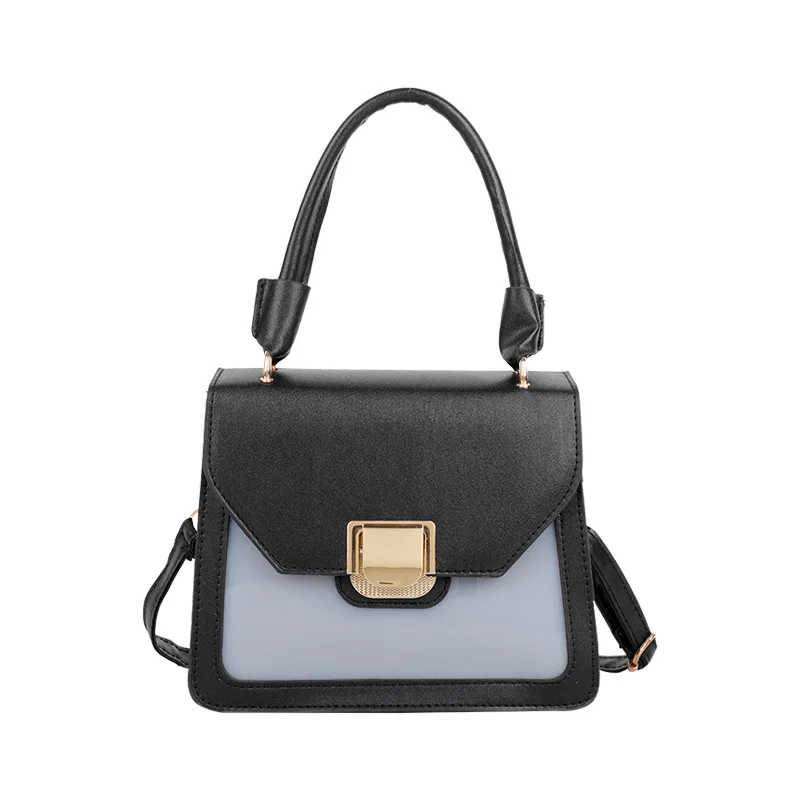 

Candy Color Casual Crossbody Square Bag Korean Style Western Style Shoulder Bag Fashion Stitching Portable Small Square Bag