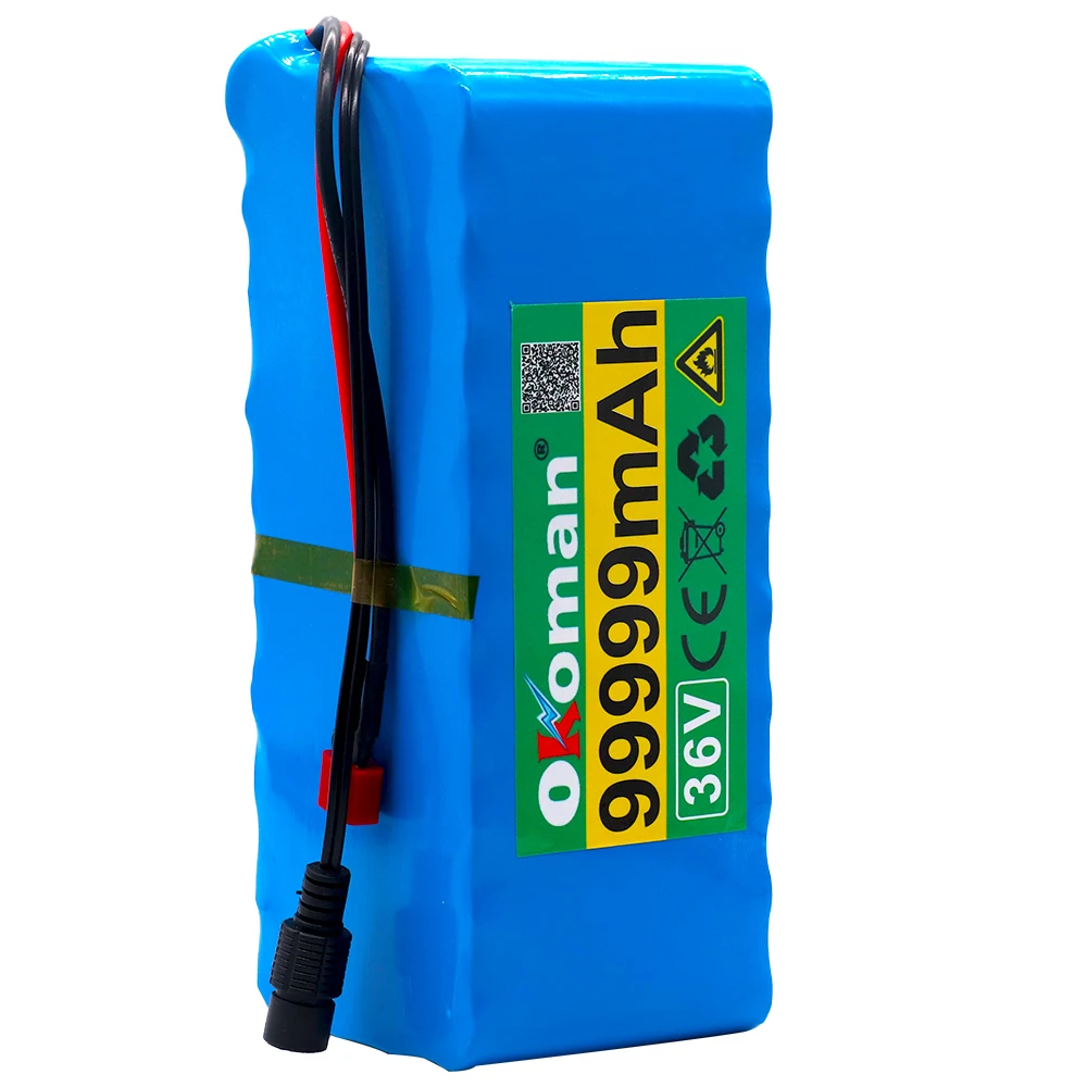 

2021 New 10S4P 36V 99.999Ah battery pack 1000W 36v electric bike battery 36V 99999mAh Ebike electric bicycle with BMS + charger