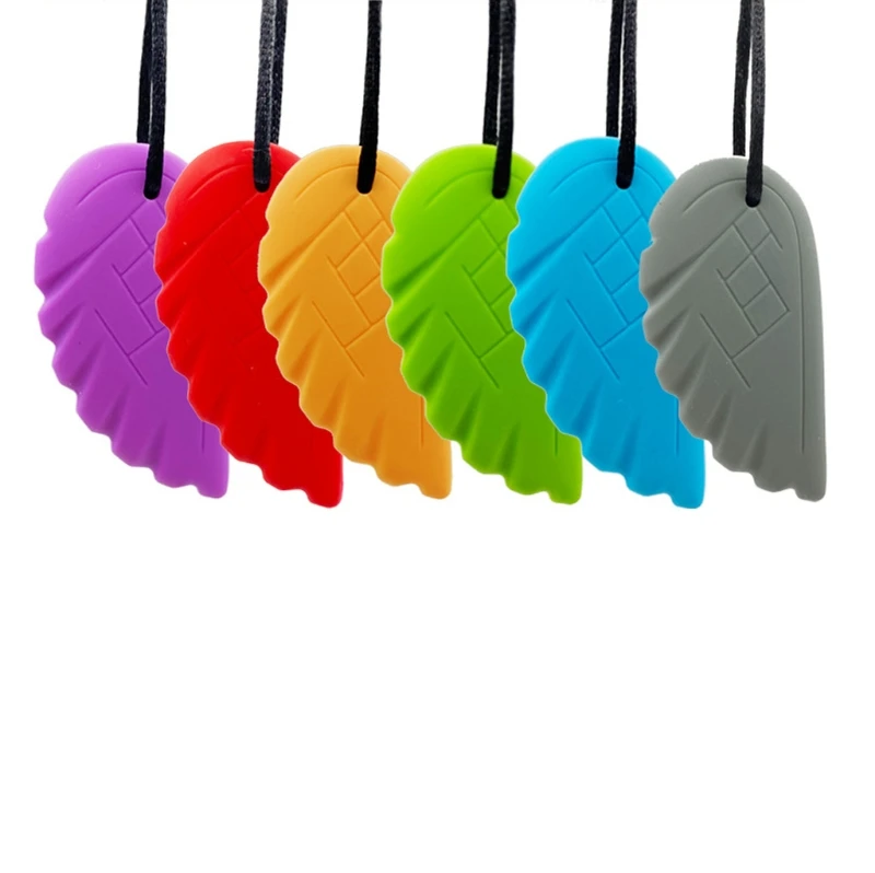 

6 Pack Chewing Necklace Autism Biting Sensory Toy Child Baby Teether Toy