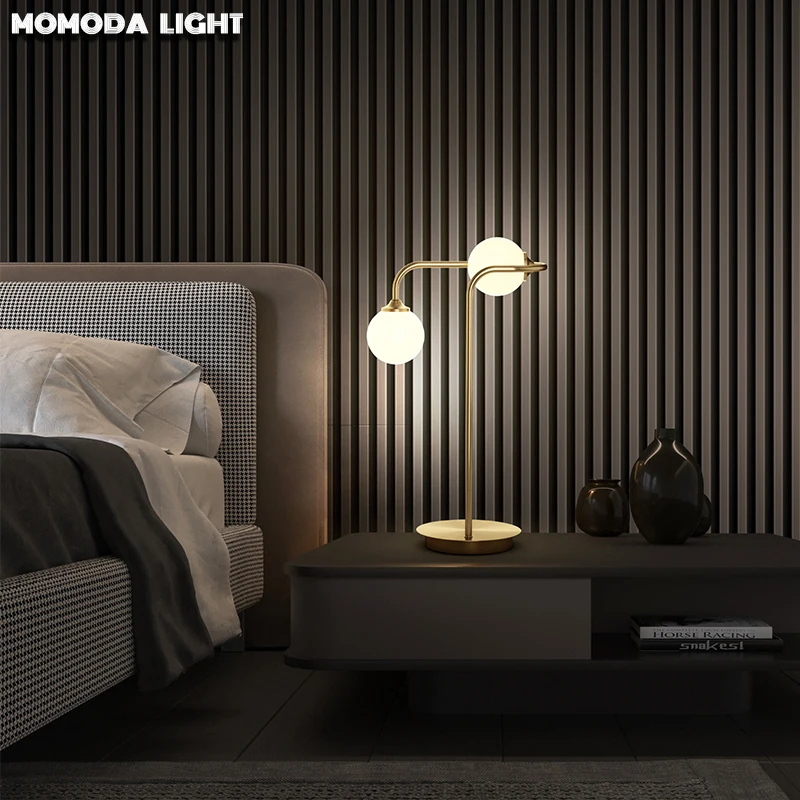 MOMODA светодиодный прикроватные настольные лампы для Спальня современный
