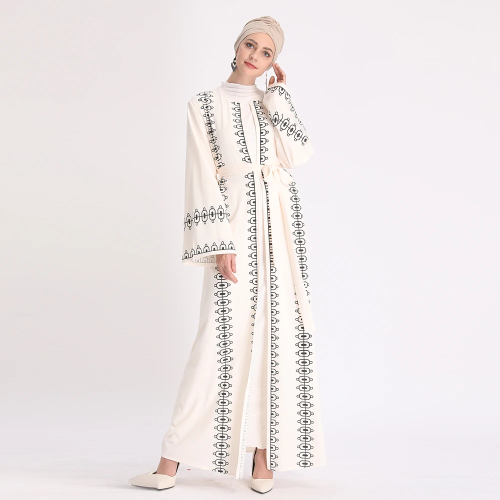 2020 кимоно кардиган абайя Турция хиджаб мусульманское платье Рамадан для женщин