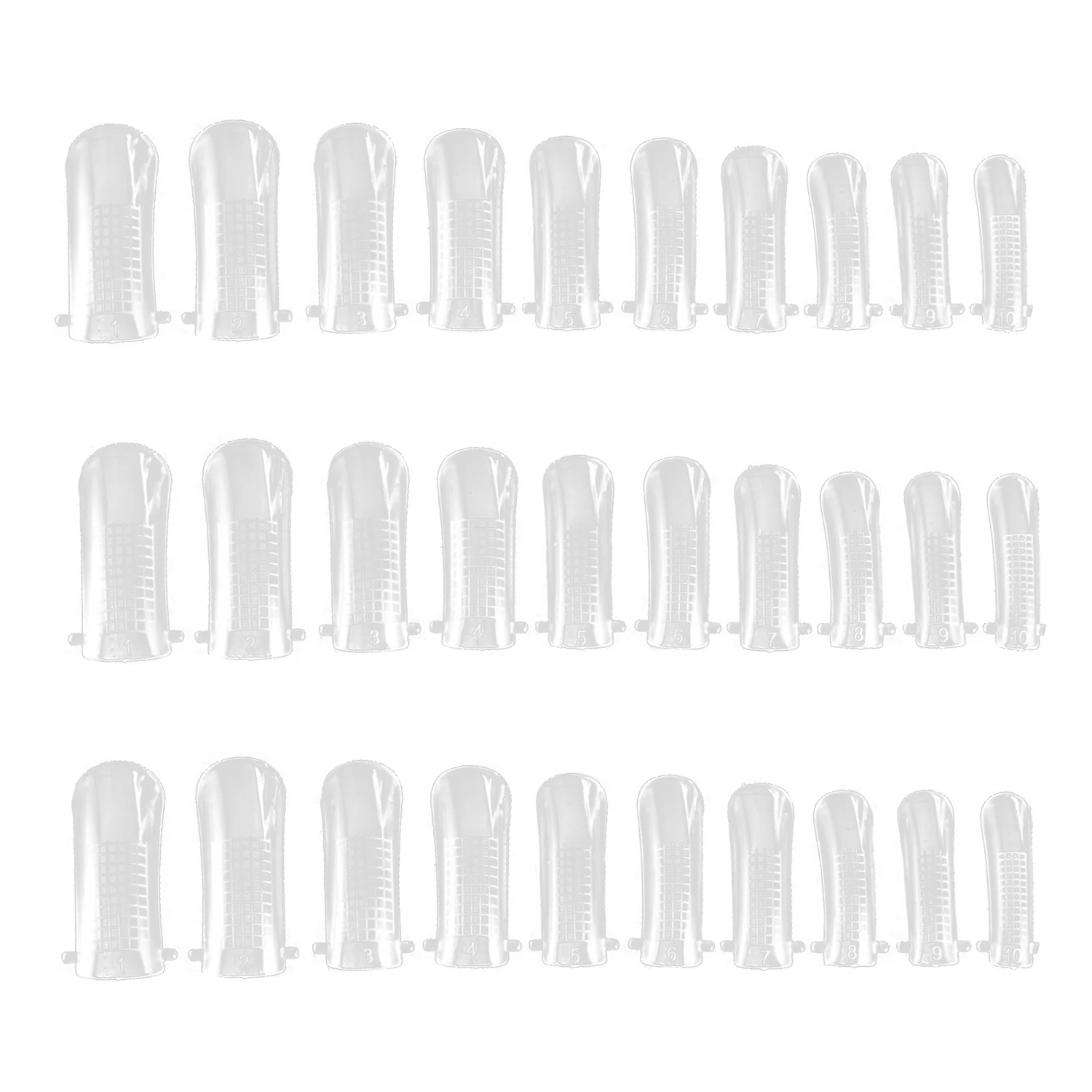 100 шт разных размеров прозрачные накладные искусственные Типсы для дизайна