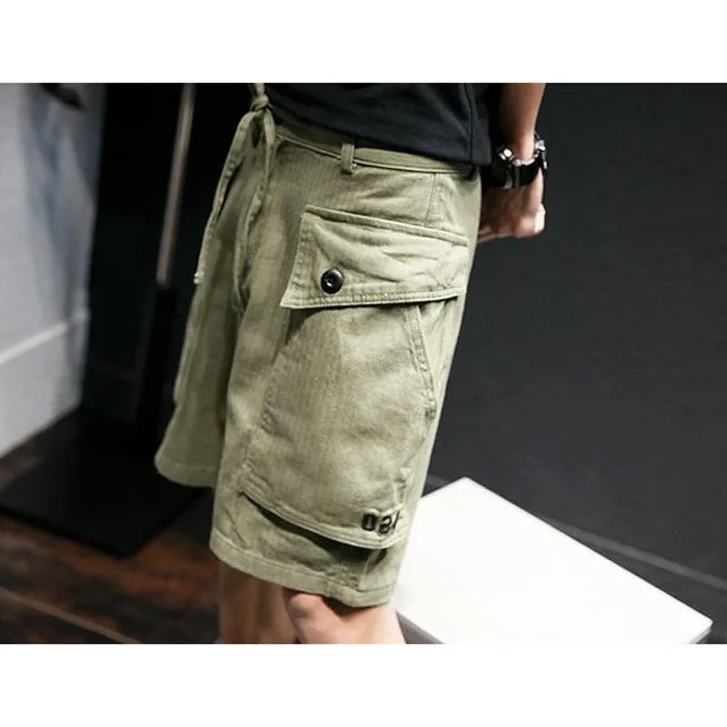 

Men safari hot sale 2020 new summer cotton male casual shorts pocket fashion Japanese style 4XL 5XL S09